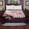 Hastings Home Hastings Home Rose Heavy Thick Plush Mink Blanket - 8 pound 133522TEJ